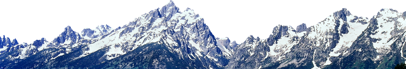 A snow capped mountain range