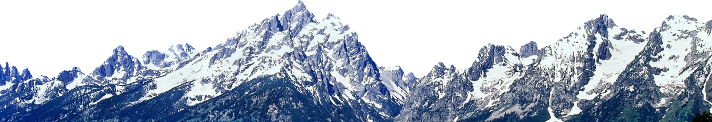 A snow capped mountain range