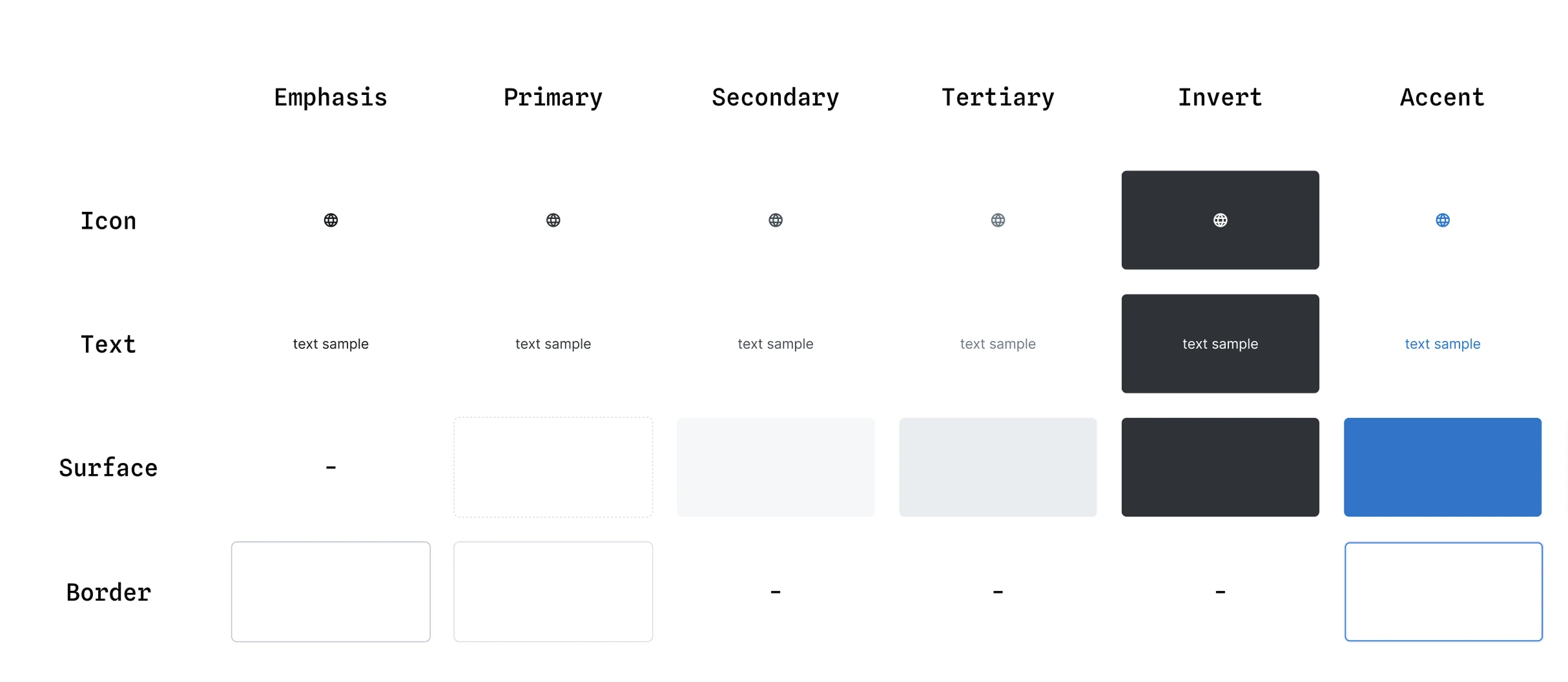 Semantic color tokens